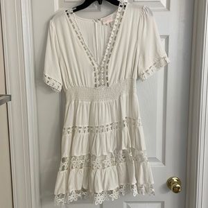 White beachy dress! Worn once!